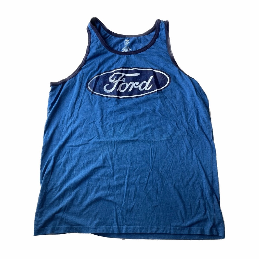 Ford Blue Sleeveless Tank Tee